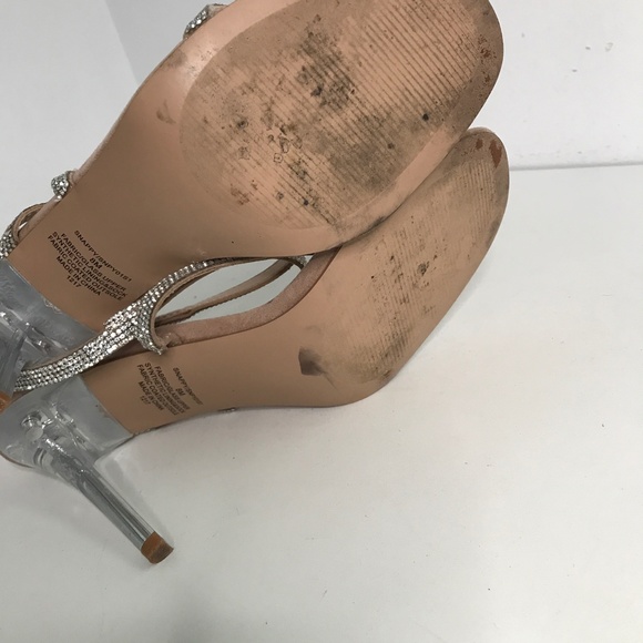 Steve Madden Snappy Strappy Crystal Heels Womens 8 - Picture 7 of 7